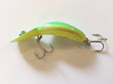 Heddon Tadpolly Spook Neon Green and Yellow Clatter Tad