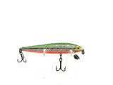 Rebel Sinking Minnow S10 Chroma Silver Green Color