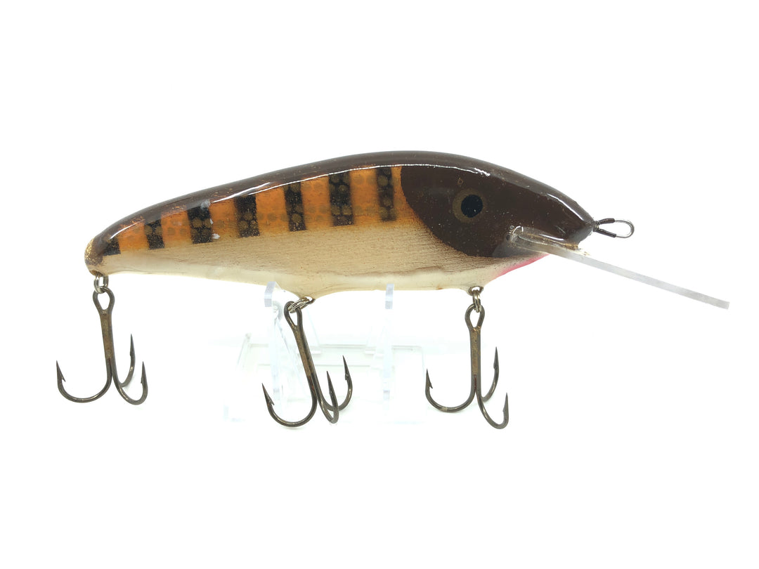 Crane Wooden Musky Lure 606 in Brown Perch Color