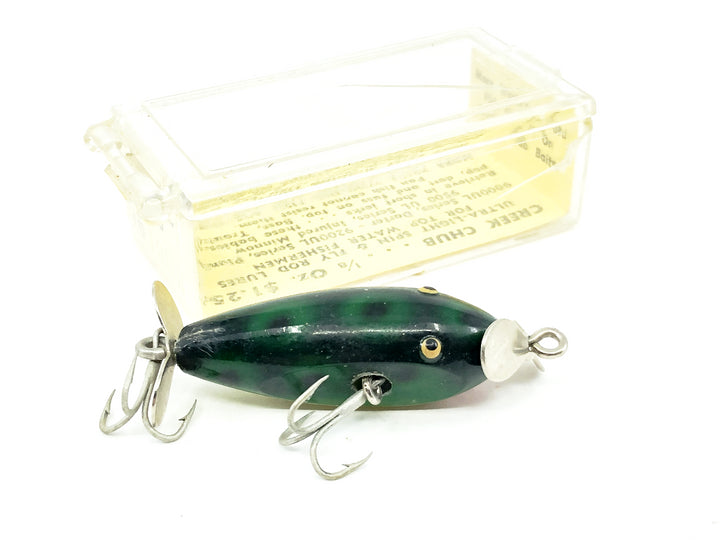 Creek Chub 9500 Ultra Light Injured Minnow 9519 UL Frog Color with Box