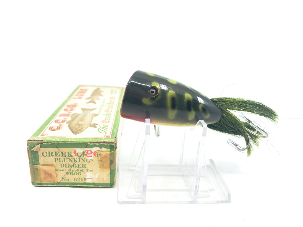 Creek Chub 6200 Plunking Dinger in Frog Color 6219 with Box