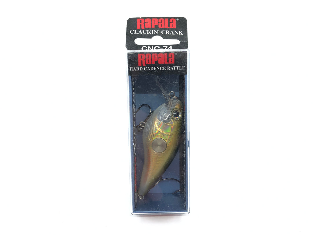 Rapala Clackin' Crank CNC-74 GO Gold Olive Color New in Box Old Stock