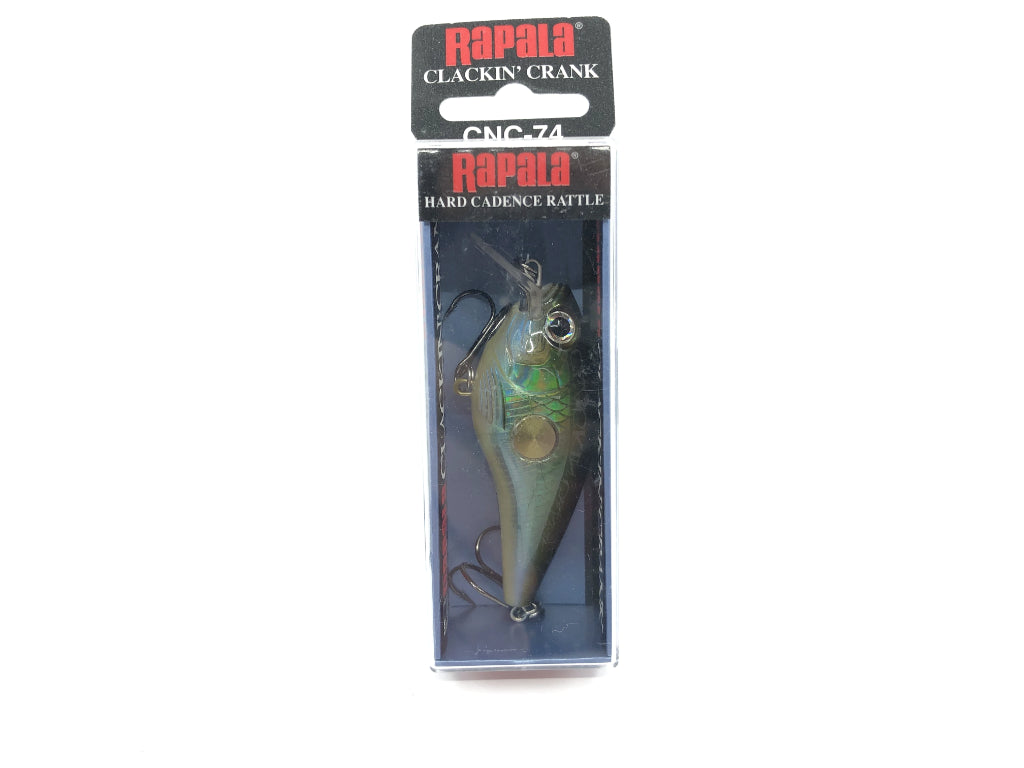 Rapala Clackin' Crank CNC-74 MBS Moss Back Shiner Color New in Box Old Stock