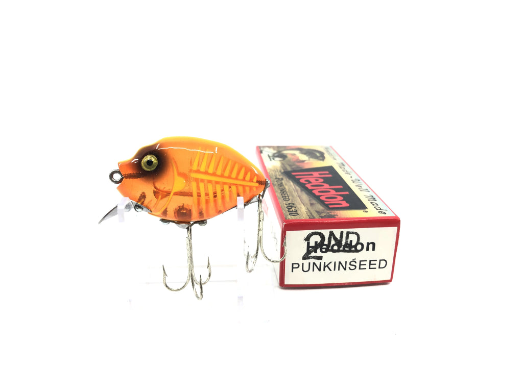 Heddon 9630 2nd Punkinseed X9630XOY Spook-Glow, Orange/Yellow Color New in Box