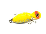 Heddon Tiny Tad Yellow and Silver Ribs