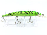 Vintage Rebel Fastrac Jointed Minnow Green Black Tiger Stripes Color