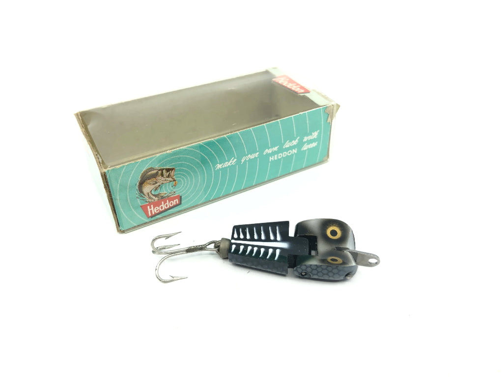 Heddon Tiny Stingaree Lure in Black Shore Color with Box