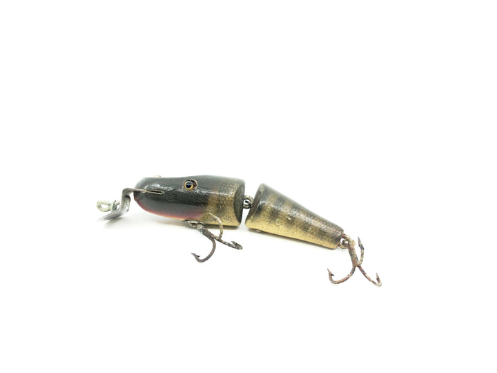 Creek Chub 2700 Baby Jointed Pikie Minnow in Pikie Color Wooden Lure Glass Eyes