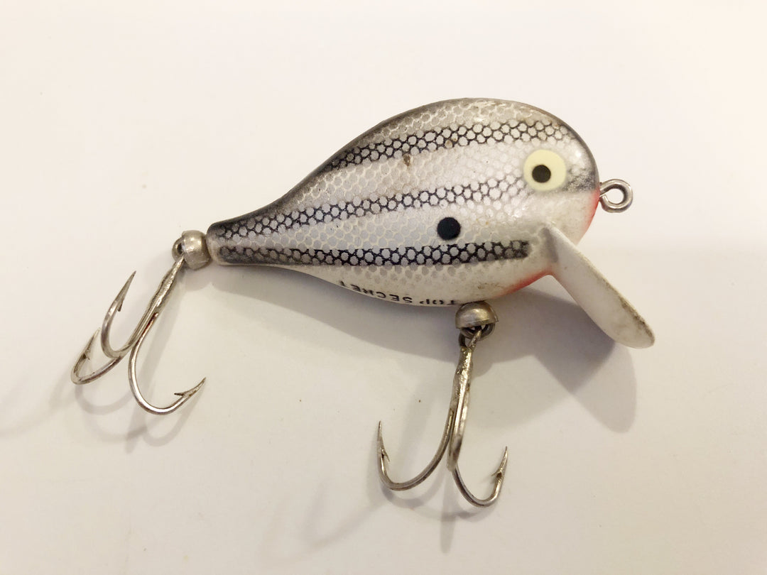 Doll Top Secret Lure White with Black Stripes and Scales