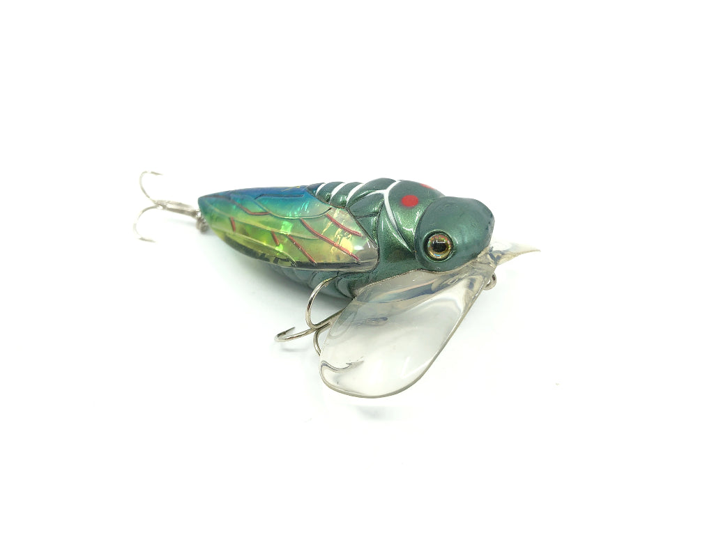 Bass Pro XPS Cicada Lazer Eye Top Water Lure Green Color