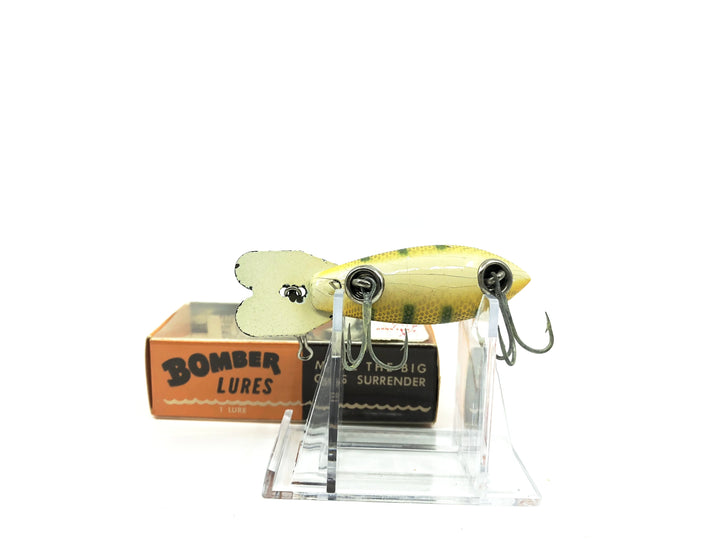 Vintage Wooden Bomber 400 Series 407 Yellow Perch Color with Box