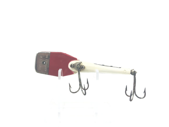 Arbogast Hustler White Red/Black Ribs Color