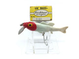 Vintage Arbogast Lil' Bass with Box i90 Red and White Color