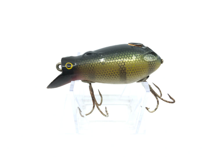 Creek Chub 6600 Dive Bomber in Perch Color Wooden Lure
