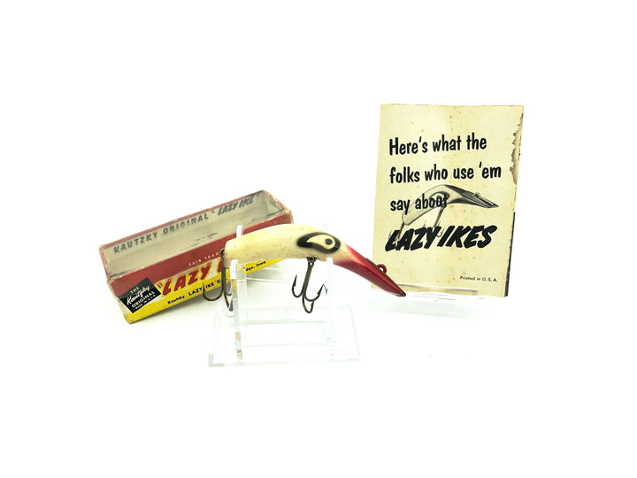 Kautzky Wooden Lazy Ike KL-31 RW Red White Color with Box