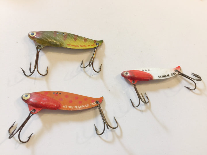 Heddon Sonar Lot of 3 Lures