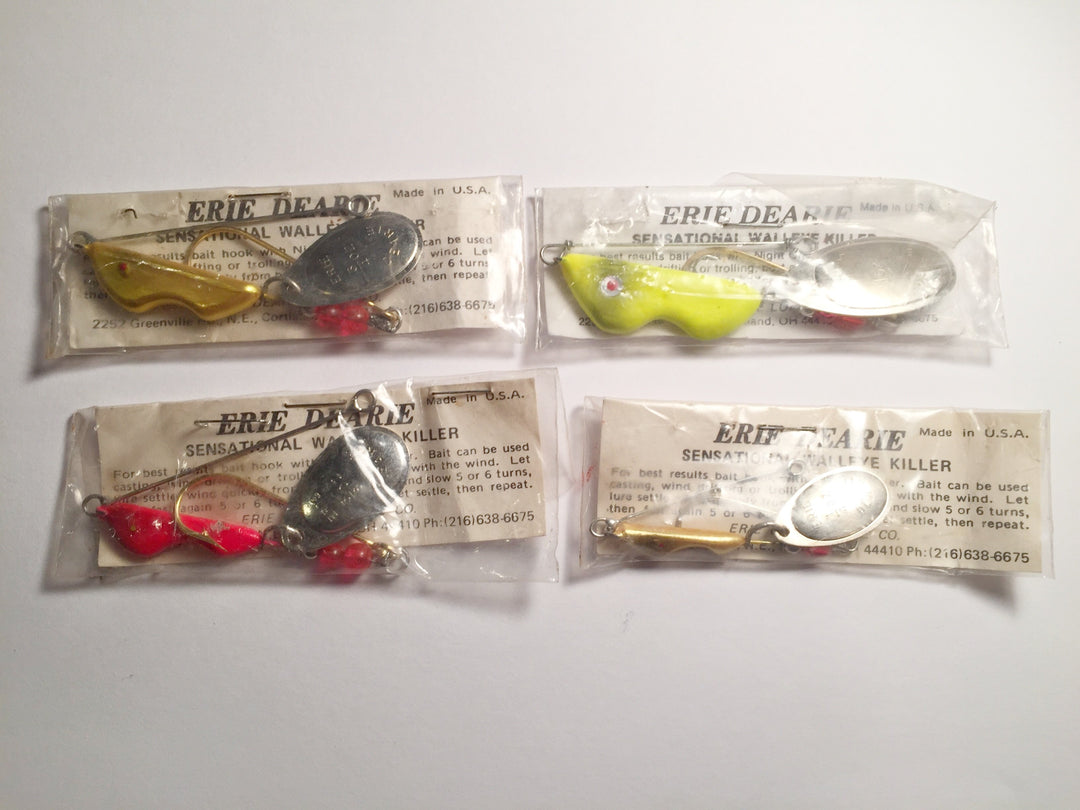 Vintage Erie Dearie Lures Lot of 4 Never Used