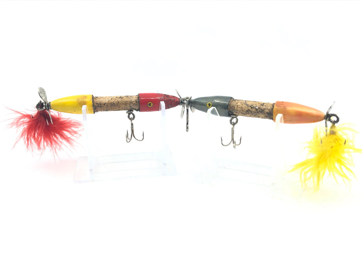 Two Propeller Baits Unknown Maker Possible Folk Art