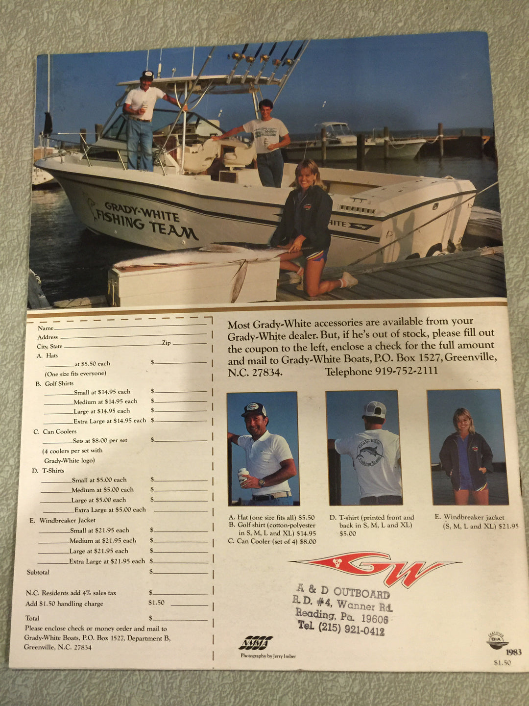 GradyWhite Boats 1983 Catalog My Bait Shop, LLC