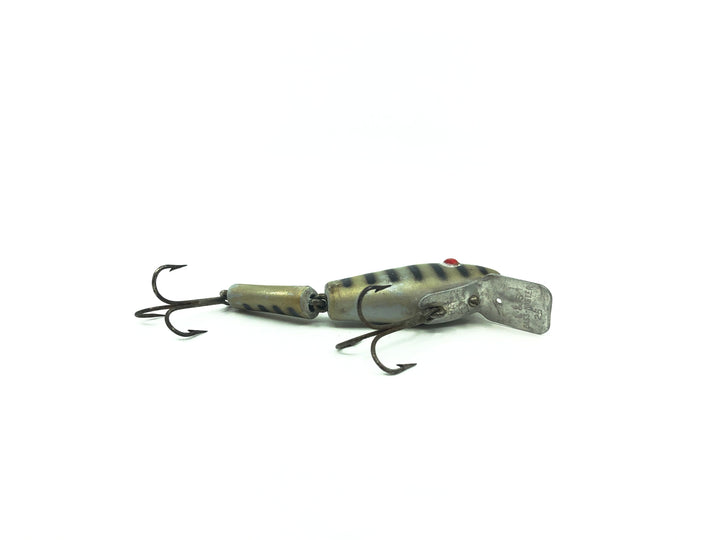 L & S Minnow Bass-Master Model 15, Silver/Black Ribs Color, Opaque Eyes