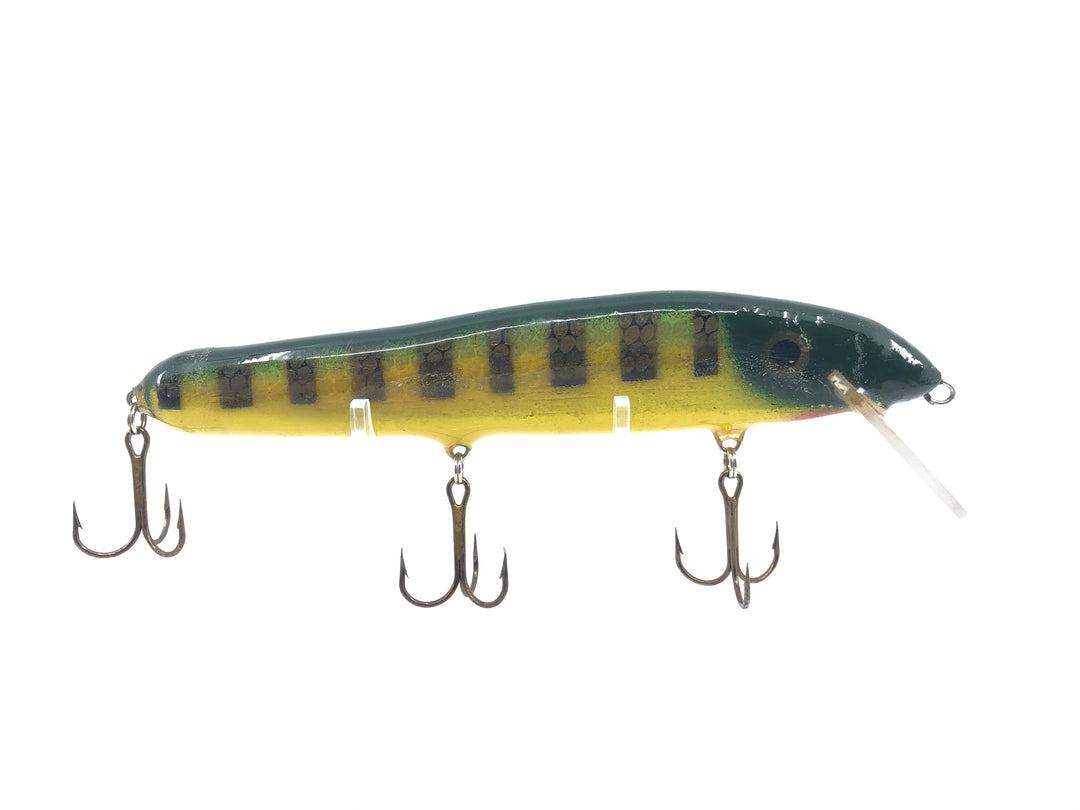 Crane 207 Musky Lure Green Perch Yellow Belly Color