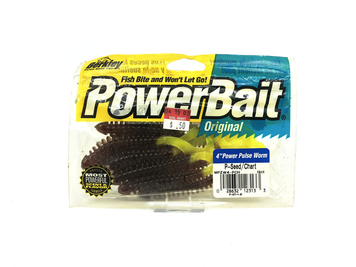 Berkley PowerBait 7" Power Worms Black/Chartruese Tail