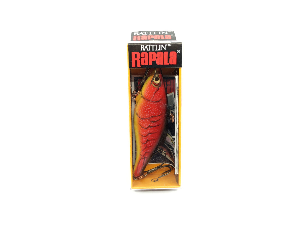 Rapala Rattlin' Rap RNR-8 RFCW Redfire Crawdad Color New in Box Old Stock