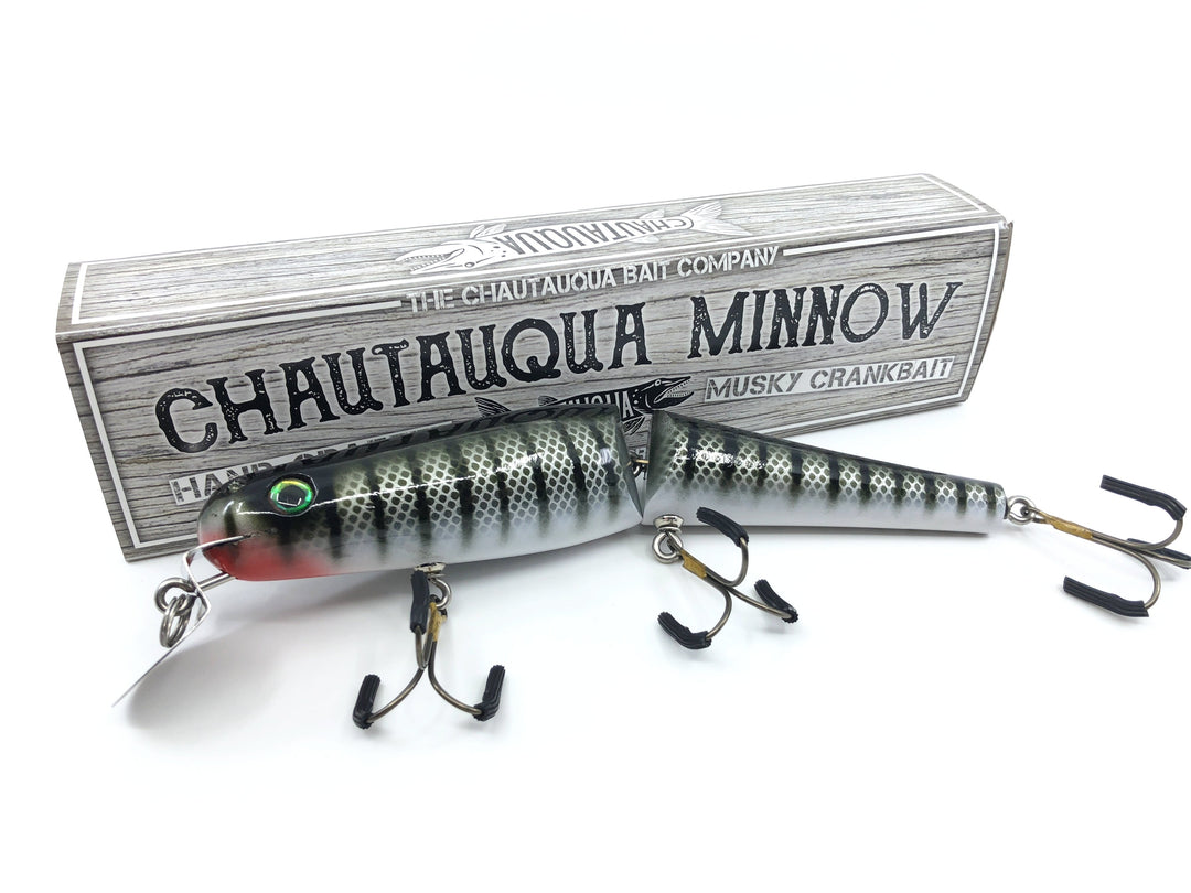 Jointed Chautauqua 8" Minnow Musky Lure Special Order Color "Black Scale"