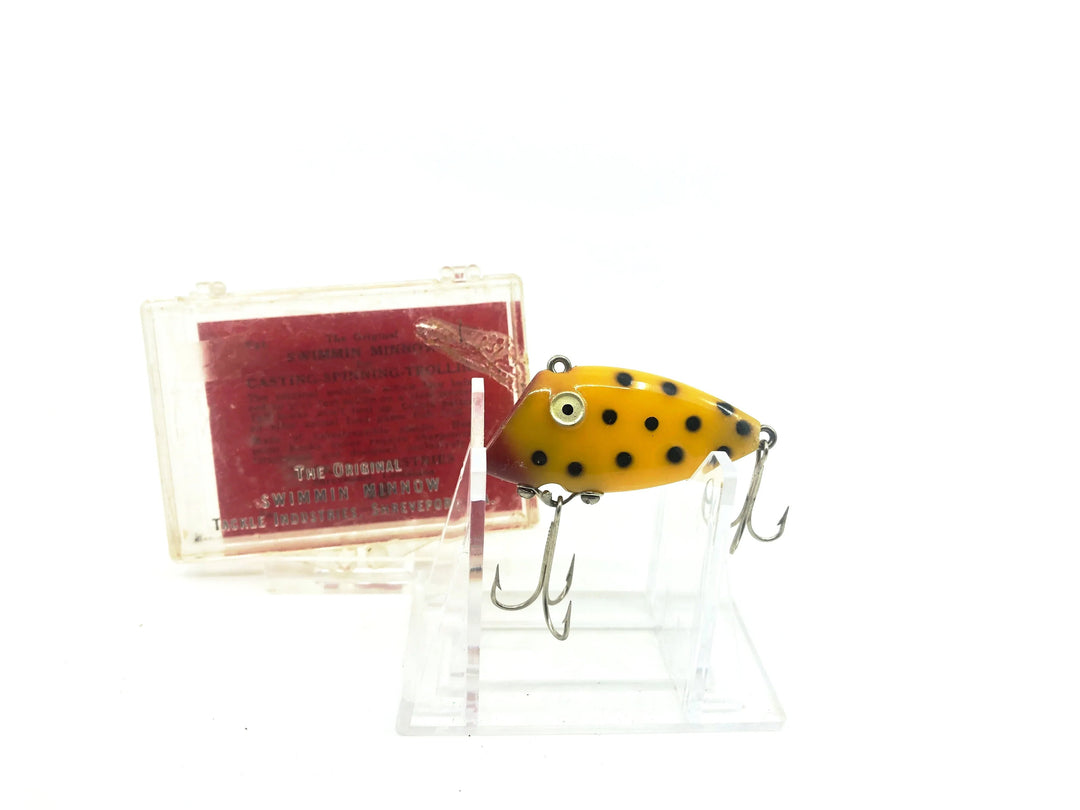 Tackle Industries Swimmin Minnow Yellow/Black Dots Color with Box