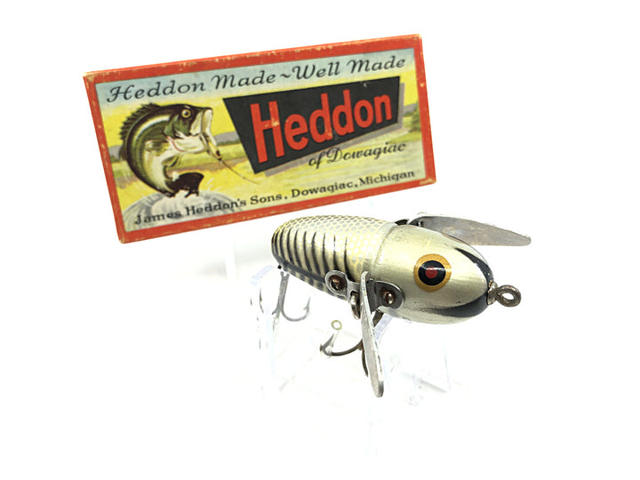 Heddon Crazy Crawler 2120 XRS Silver Shore Color with Box