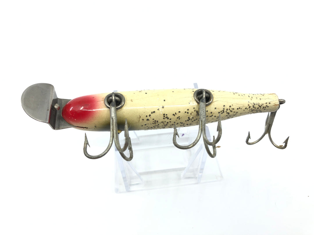 Vintage Creek Chub 700 Pikie Minnow Silver Flash Color 718 Glass Eyes Wooden Lure