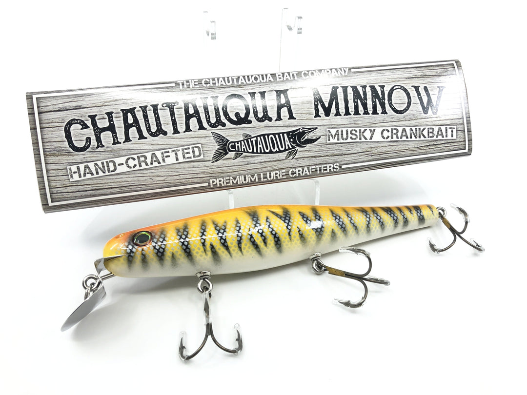 Chautauqua 8" Minnow Musky Lure Special Order Color "Bengal"