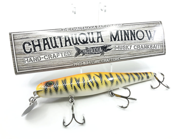 Chautauqua 8" Minnow Musky Lure Special Order Color "Bengal"