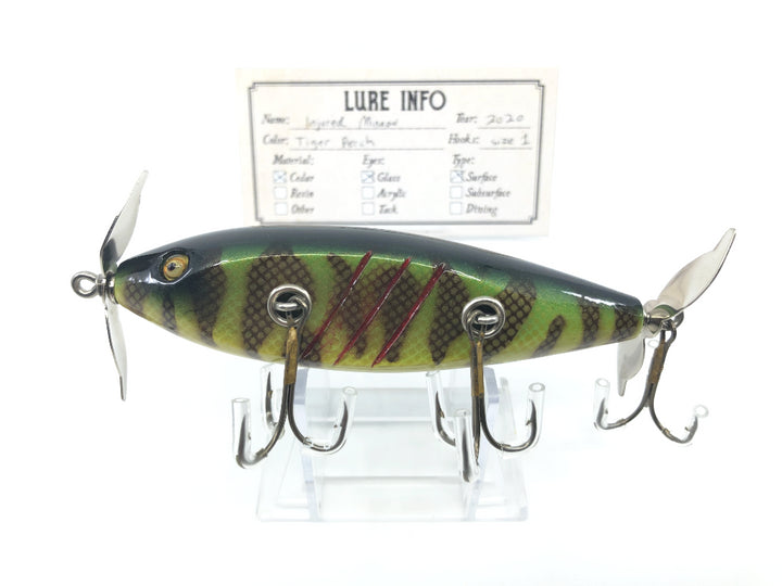 Chautauqua Custom Injured Minnow in Tiger Perch 2020 Color