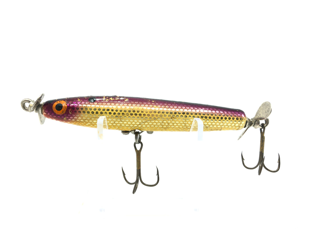 Bomber Spinstick 7300 Series Purple Back/Yellow Belly Color