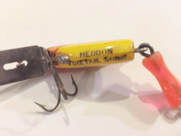 Heddon Firetail Sonic Yellow with Black Lightning Bolt