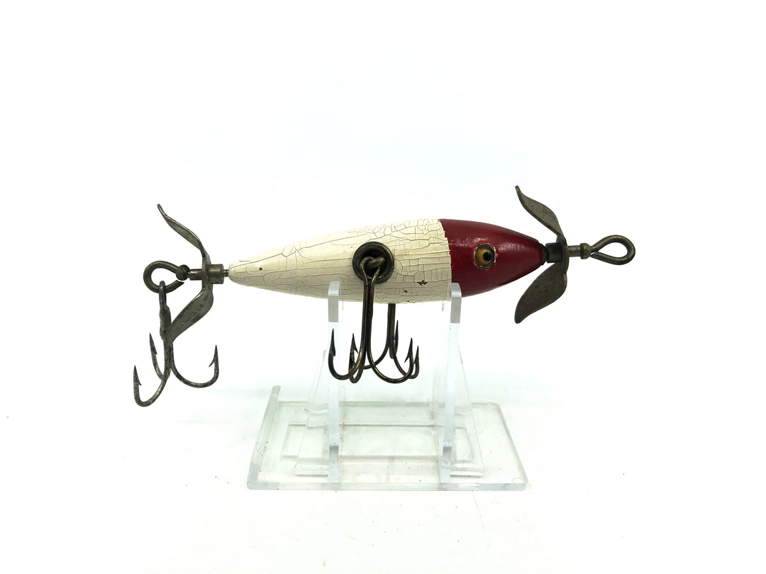 South Bend Underwater Minnow White/Red Head Color