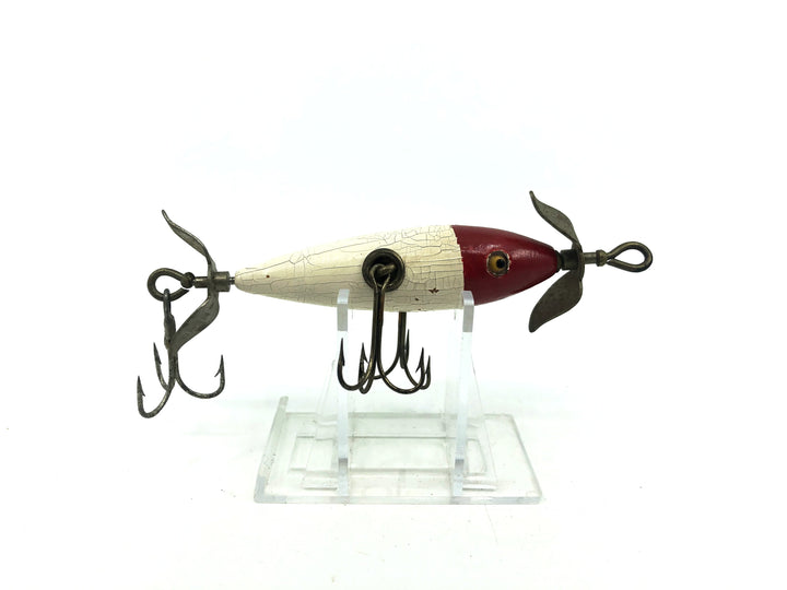 South Bend Underwater Minnow White/Red Head Color