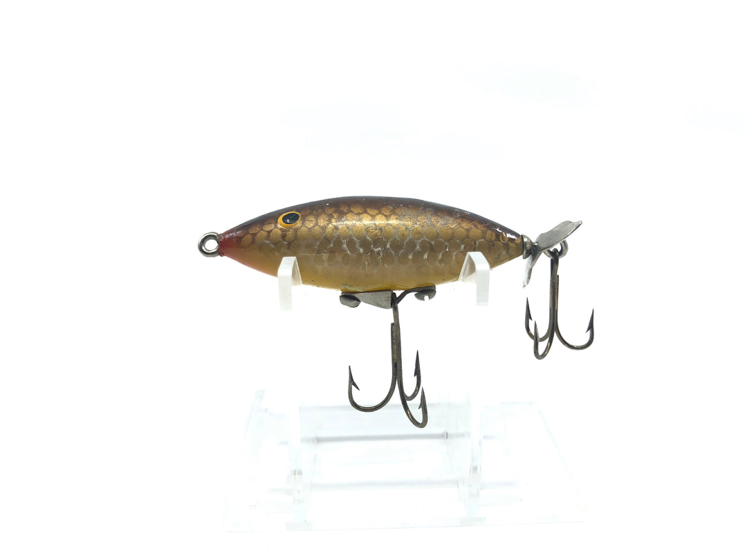 Mini Propeller Minnow Gold Scale Color