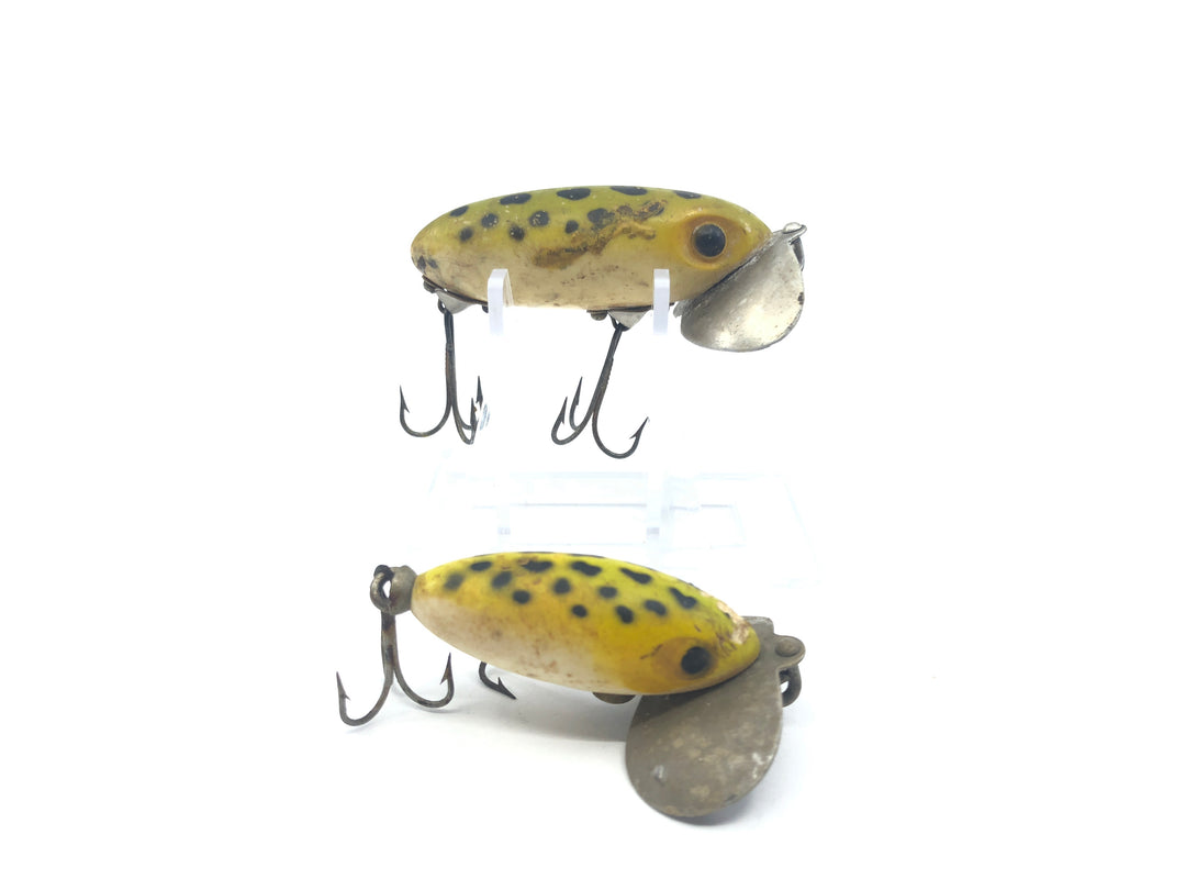 Two Arbogast Jitterbug Frogs Color