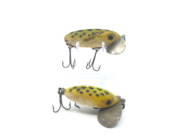 Two Arbogast Jitterbug Frogs Color