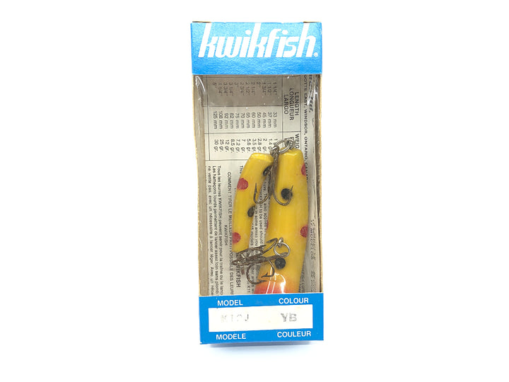 Pre Luhr-Jensen Kwikfish Jointed K12J YB Yellow Black Stripe Color New in Box Old Stock