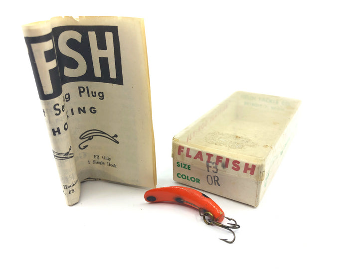 Vintage Helin Flatfish F3 OR Orange with Box