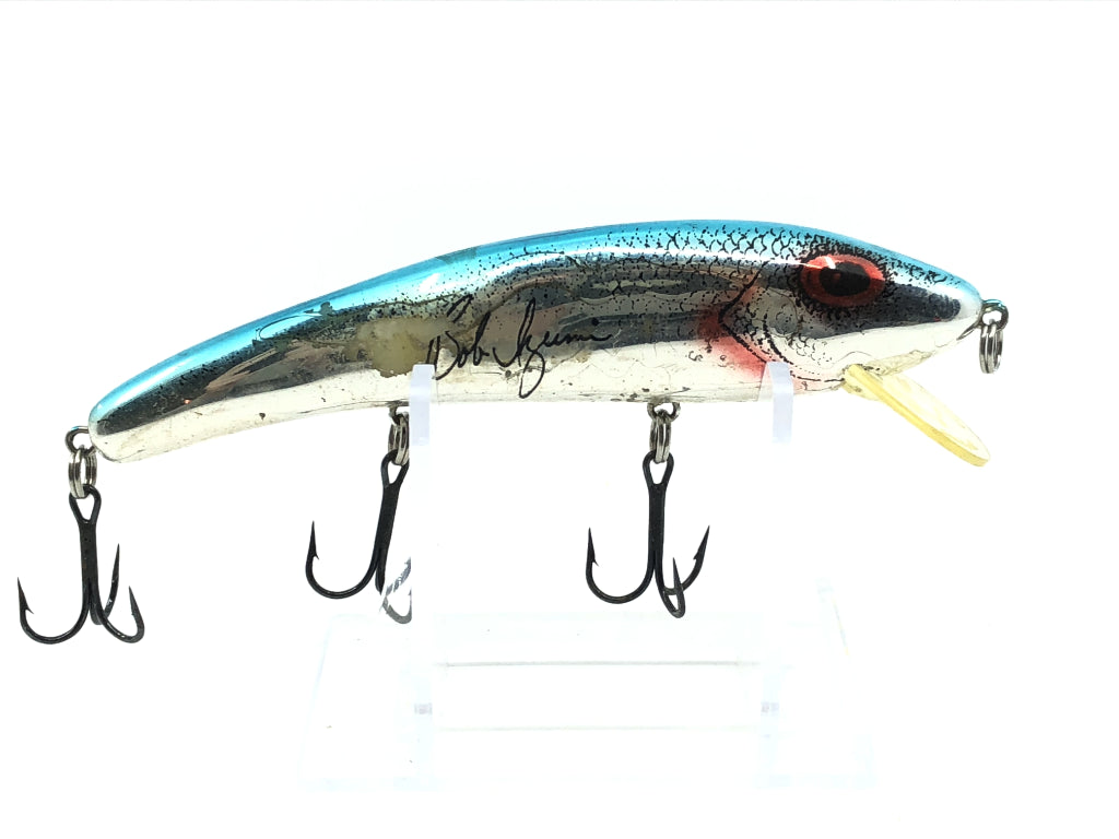 Signed Cotton Cordell Ripplin Redfin Blue and Silver Scales Chrome
