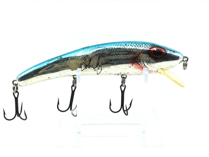 Signed Cotton Cordell Ripplin Redfin Blue and Silver Scales Chrome