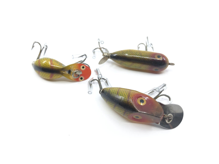 Lot of Three Heddon Spooks Perch Color