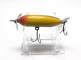 Spinning Injured Minnow Black Scale Yellow Belly Color Wooden Lure