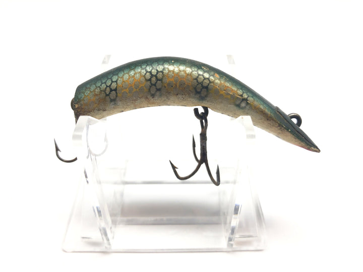 Kautzky Vintage Wooden Lazy Ike Size 2 Perch Color Fishing Lure