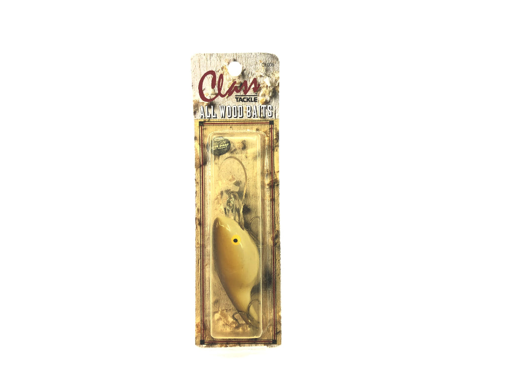 Class Tackle All Wood Baits Diving Guppy Khaki Color New on Card
