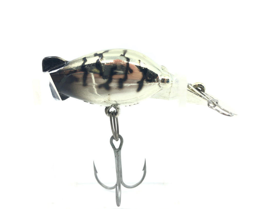 Luhr-Jensen Hot Shot Size 30 Chrome with Black Ribs Rare Color